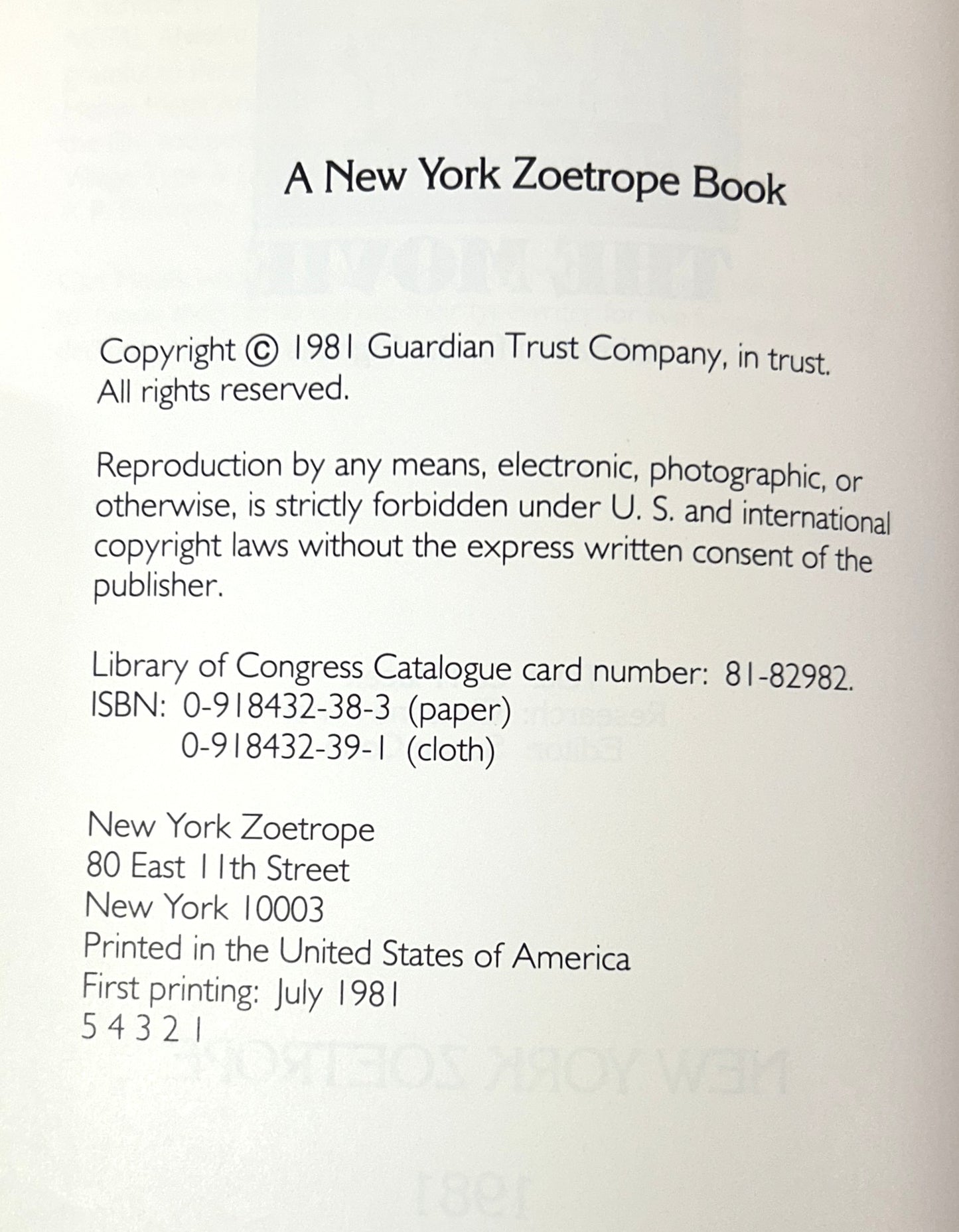 The Art of the Movie Heavy Metal: Animation for the Eighties 1981 1st Print