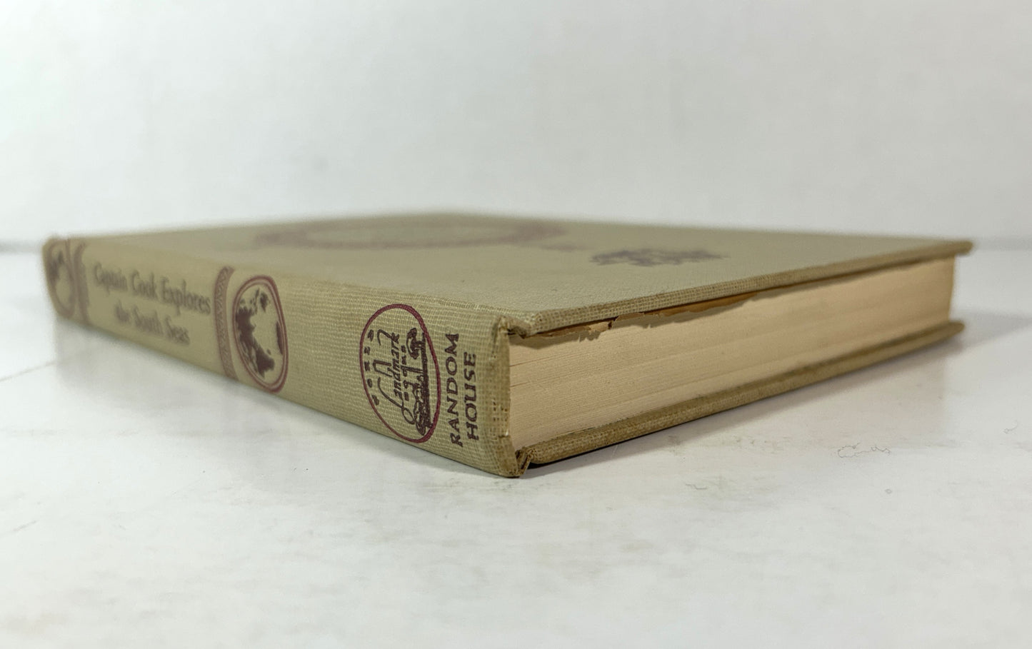 Landmark #19: Captain Cook Explores the South Seas by Armstrong Sperry 1955 2nd Print w/ SIGNED Author's Letter