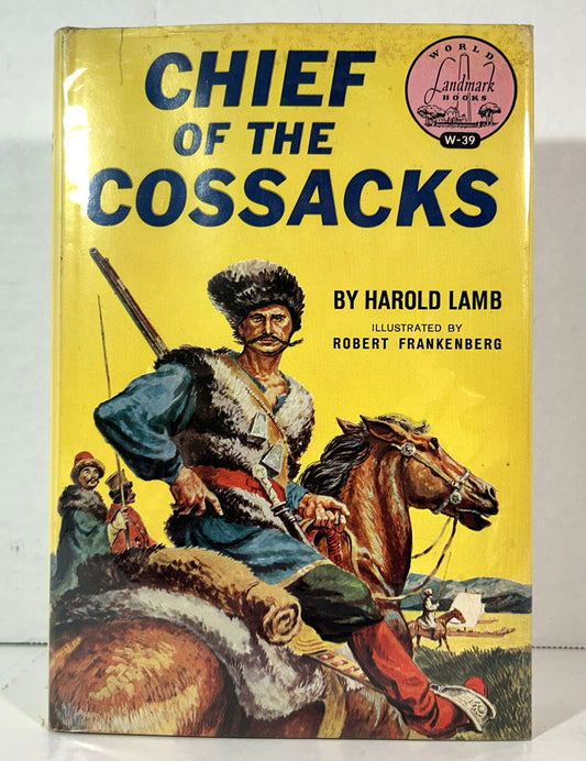 Landmark #W-39: Chief of the Cossacks by Harold Lamb 1959 1st Printing w/ SIGNED Author's Letter