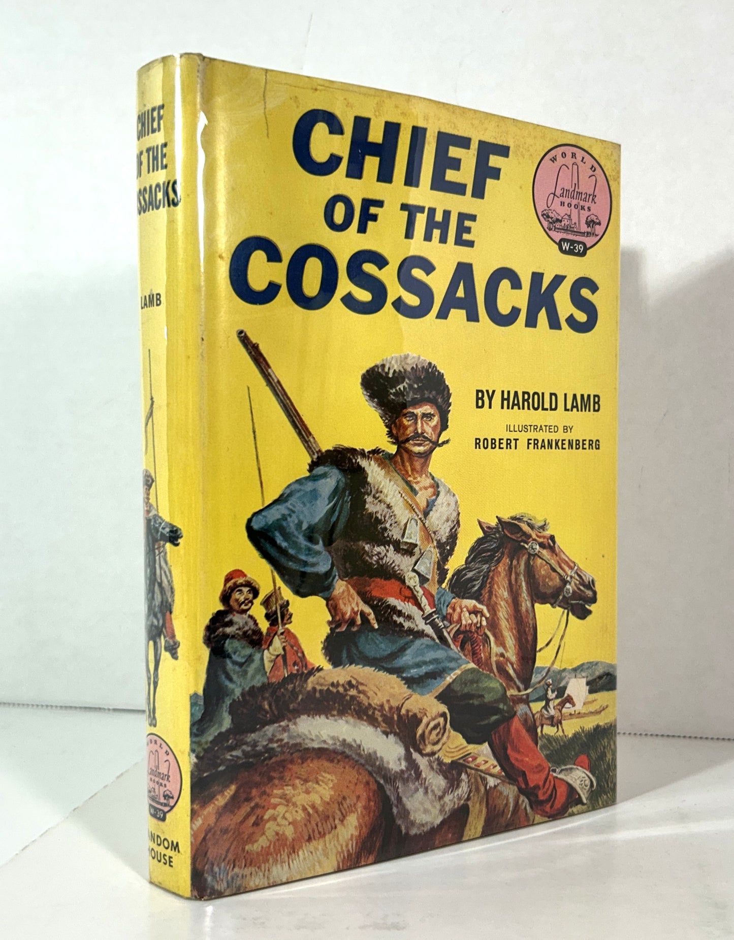 Landmark #W-39: Chief of the Cossacks by Harold Lamb 1959 1st Printing w/ SIGNED Author's Letter