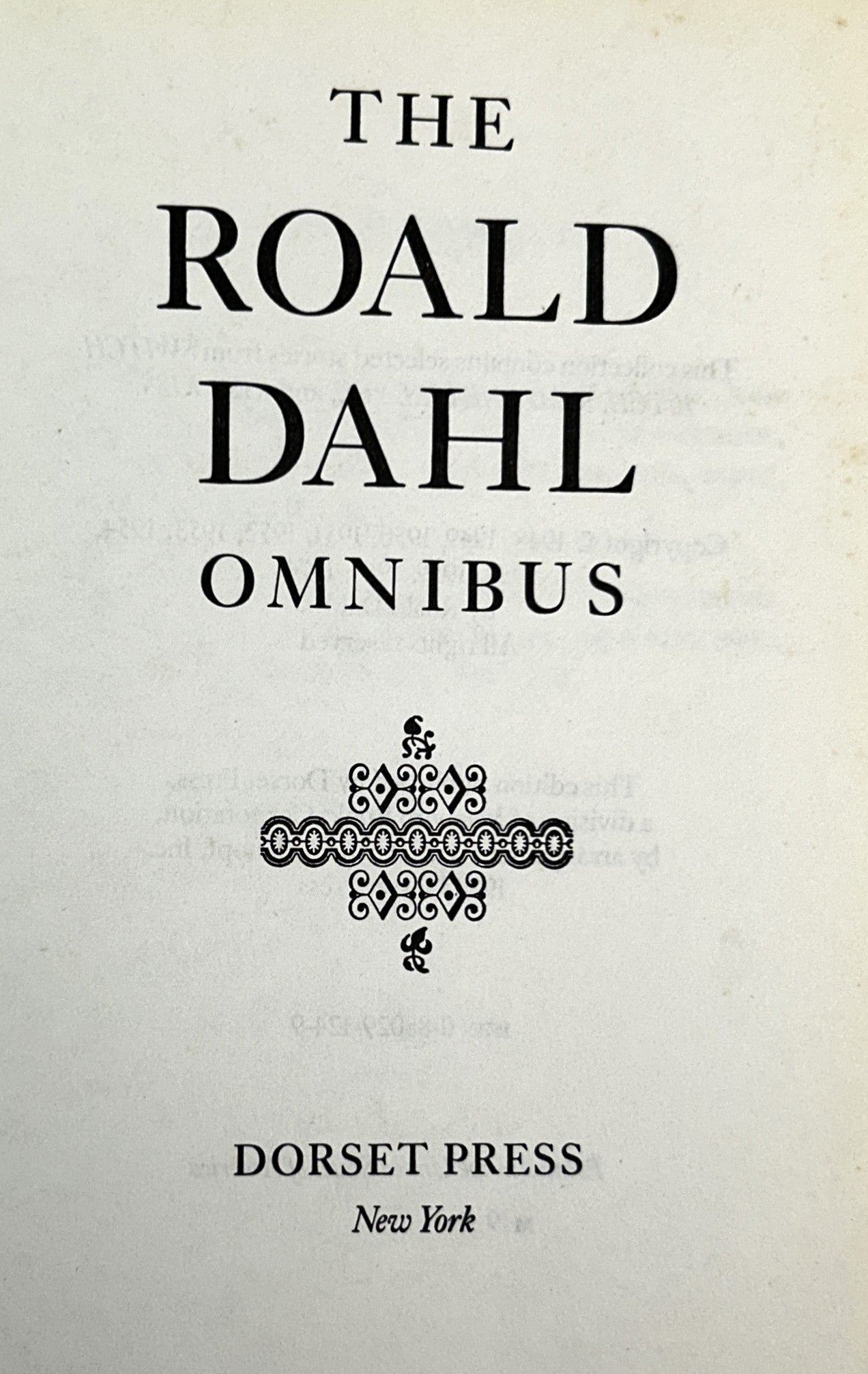 The Roald Dahl Omnibus: Perfect Bedtime Stories for Sleepless Nights 1986