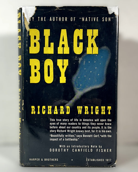 Black Boy by Richard Wright 1945 Early Book Club Print