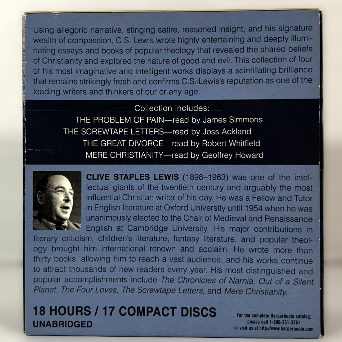 C.S. Lewis 4 Audiobook Set on CD