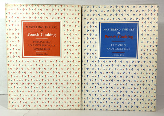 Set of 2 Mastering the Art of French Cooking by Julia Child 1970-1973 1st/2nd Editions