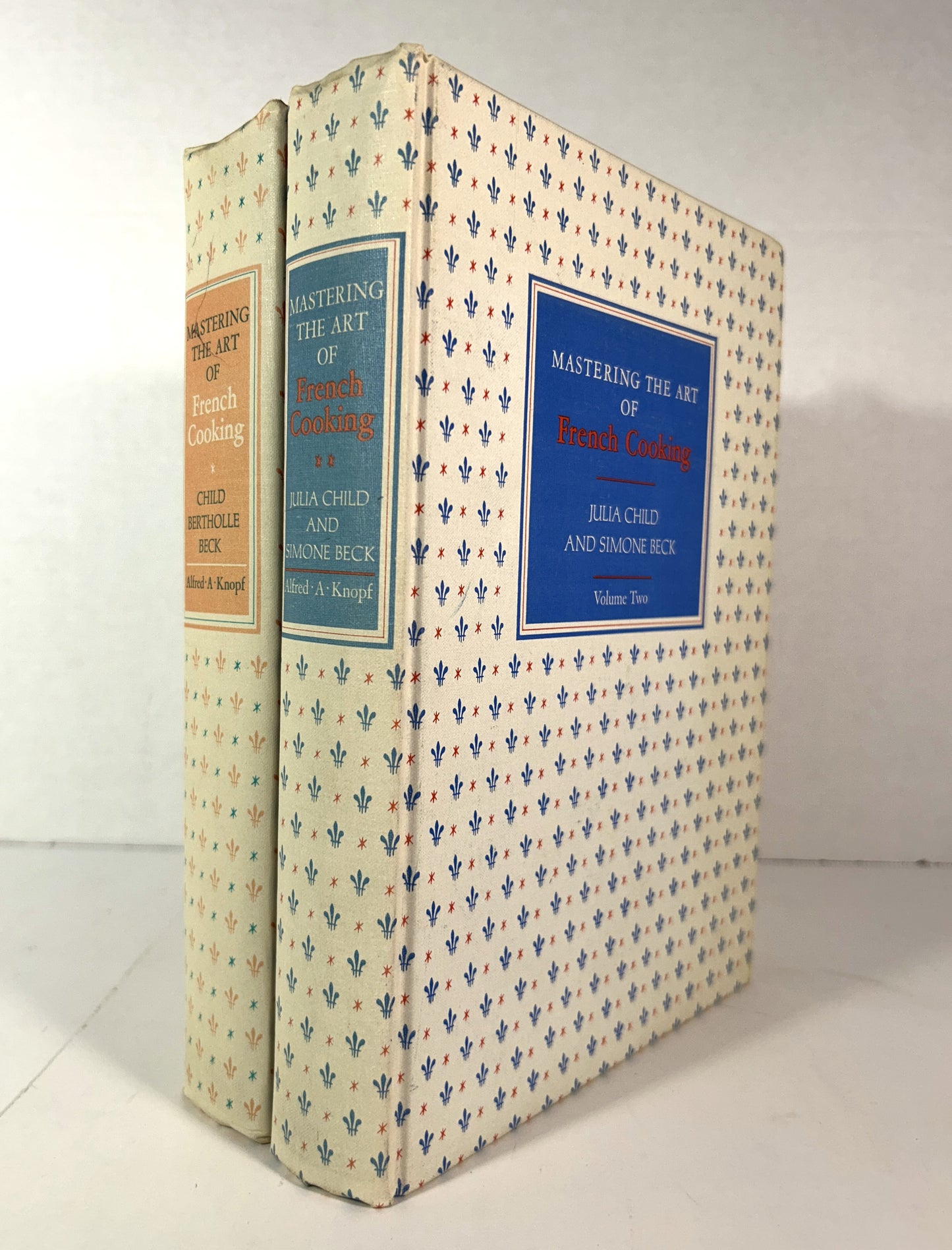 Set of 2 Mastering the Art of French Cooking by Julia Child 1970-1973 1st/2nd Editions