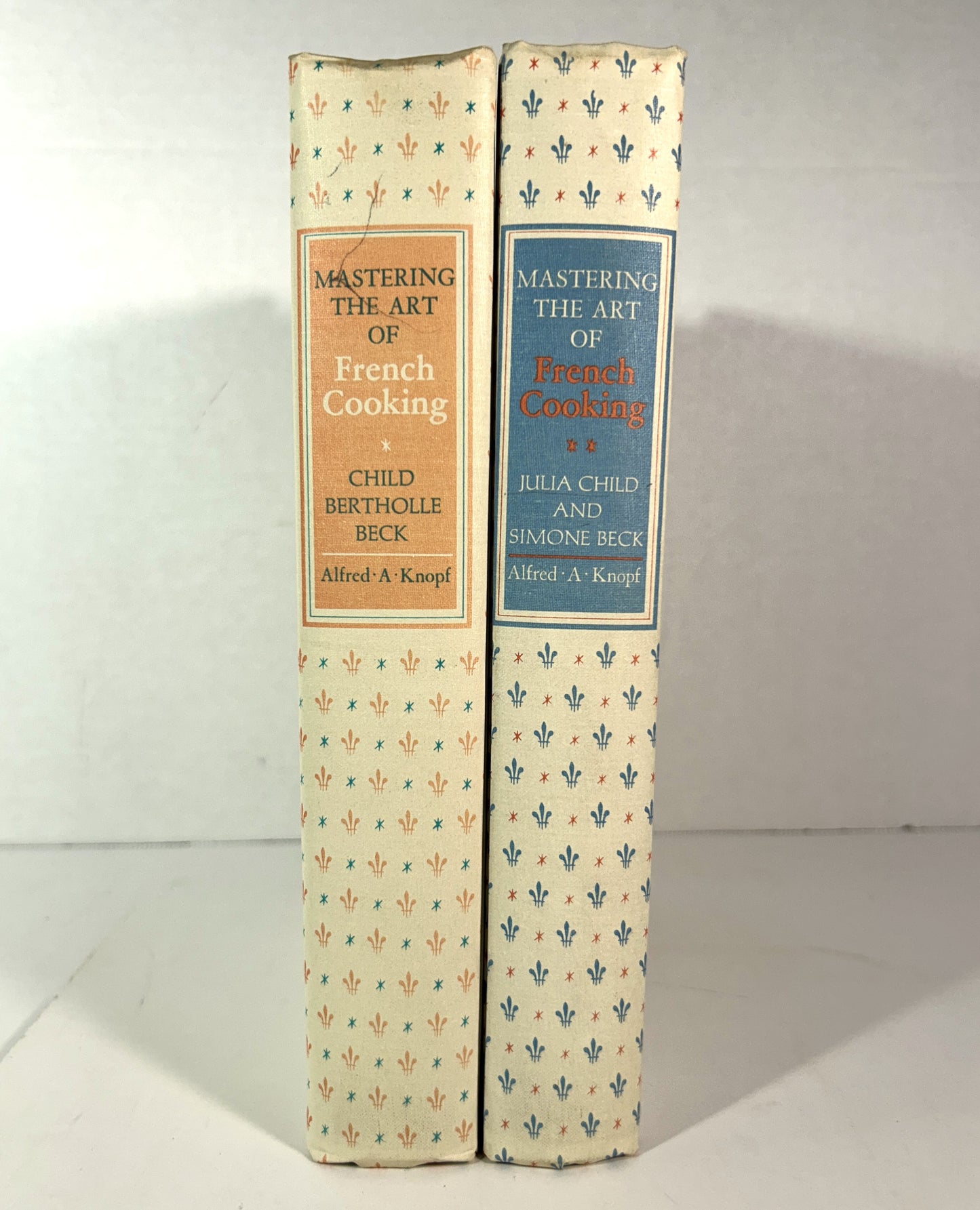 Set of 2 Mastering the Art of French Cooking by Julia Child 1970-1973 1st/2nd Editions
