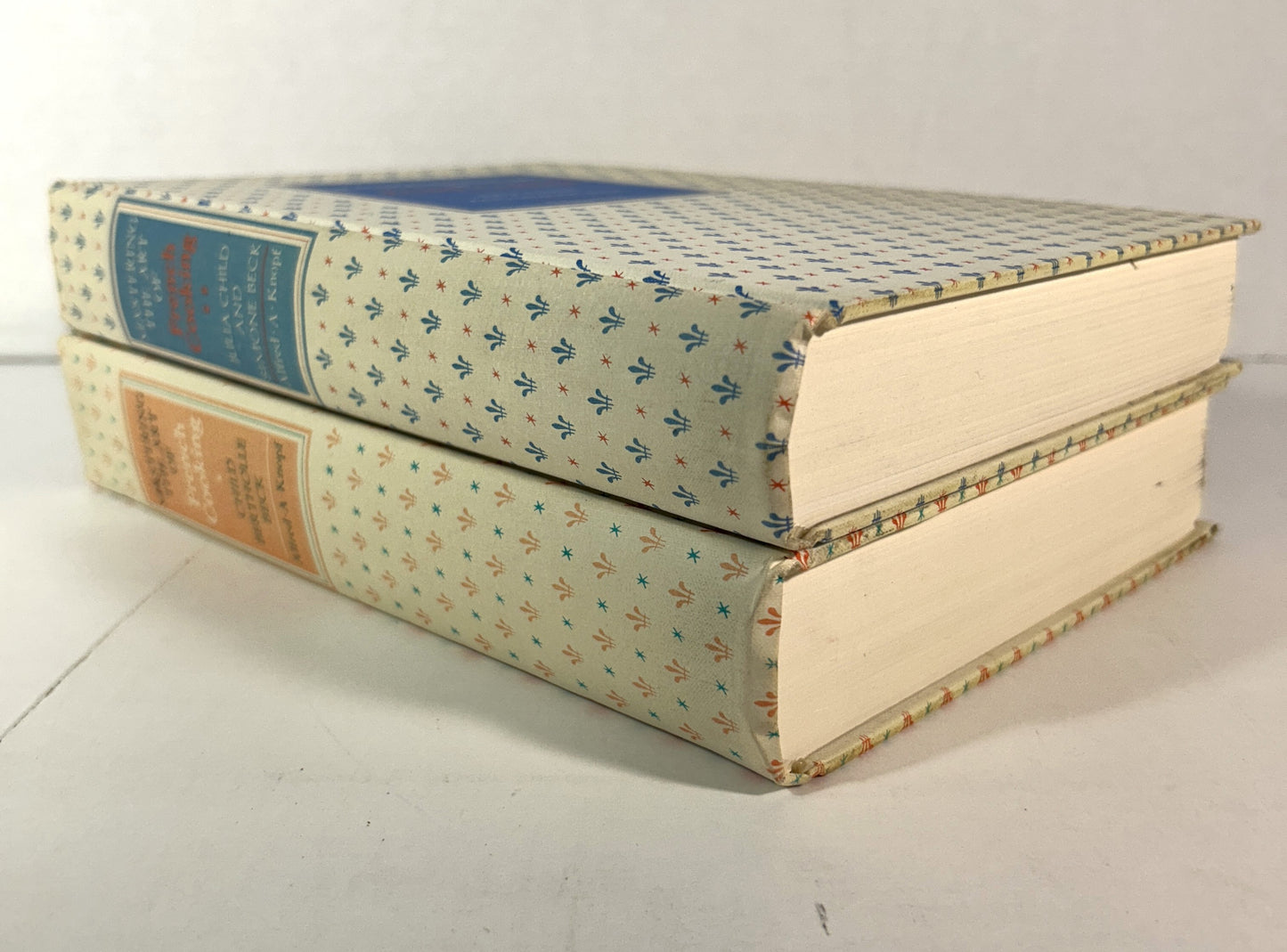 Set of 2 Mastering the Art of French Cooking by Julia Child 1970-1973 1st/2nd Editions