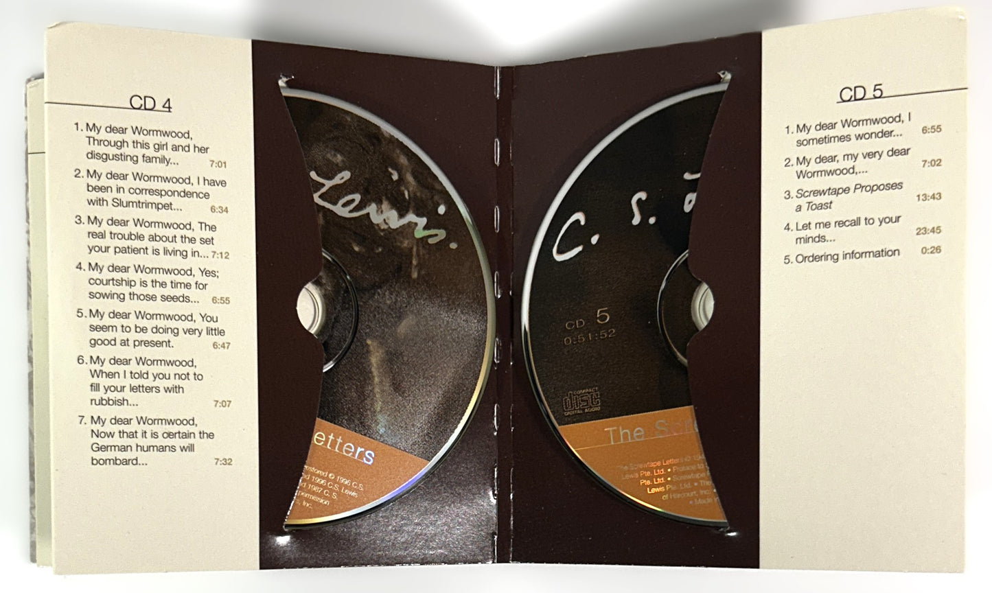 C.S. Lewis 4 Audiobook Set on CD