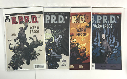 Dark Horse Comics: Set of 4 BPRD: War on Frogs 2008