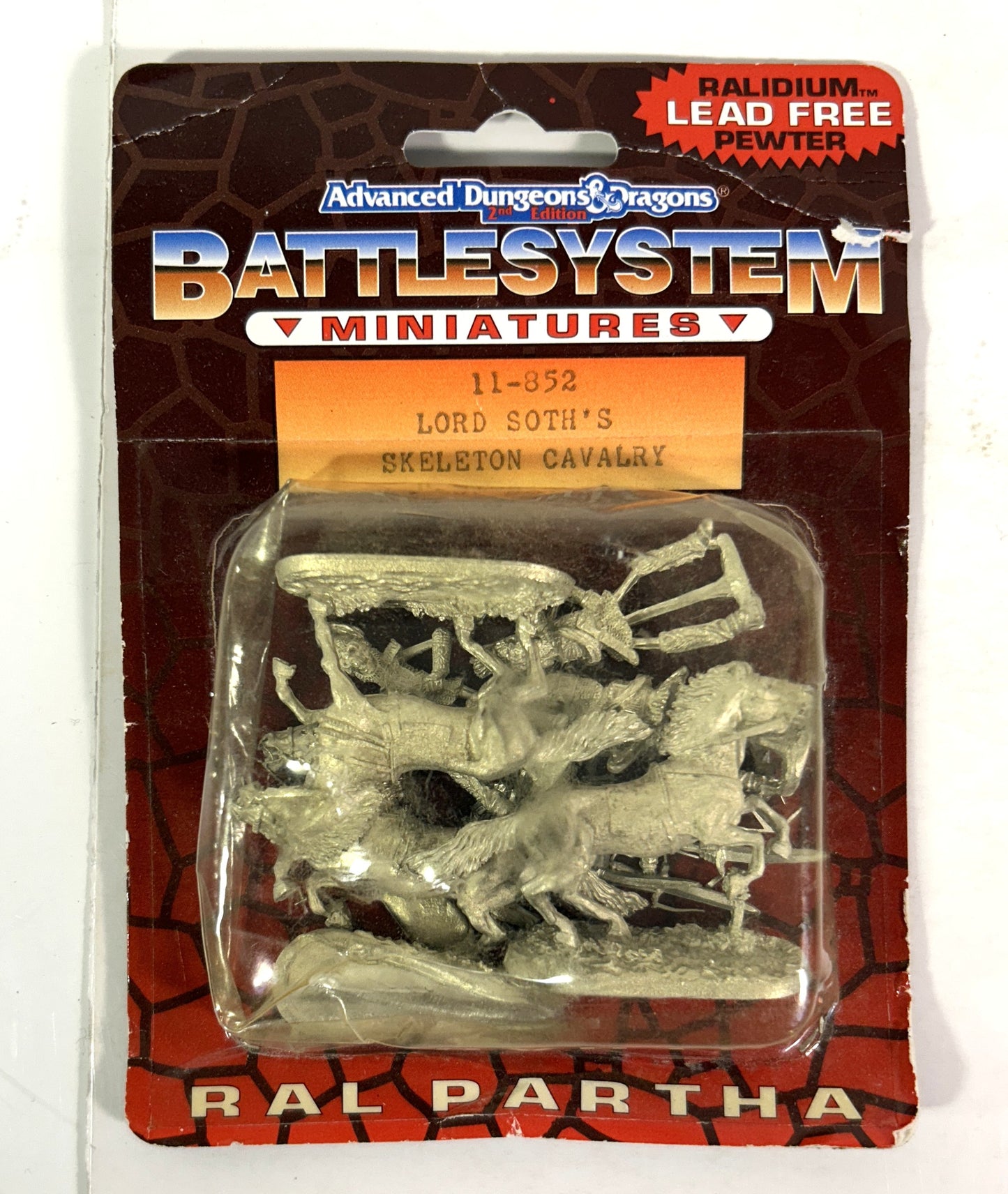 Advanced Dungeons & Dragons 2nd Edition Battlesystem 11-0852 Lord Soth's Skeleton Calvary Collectible Miniature