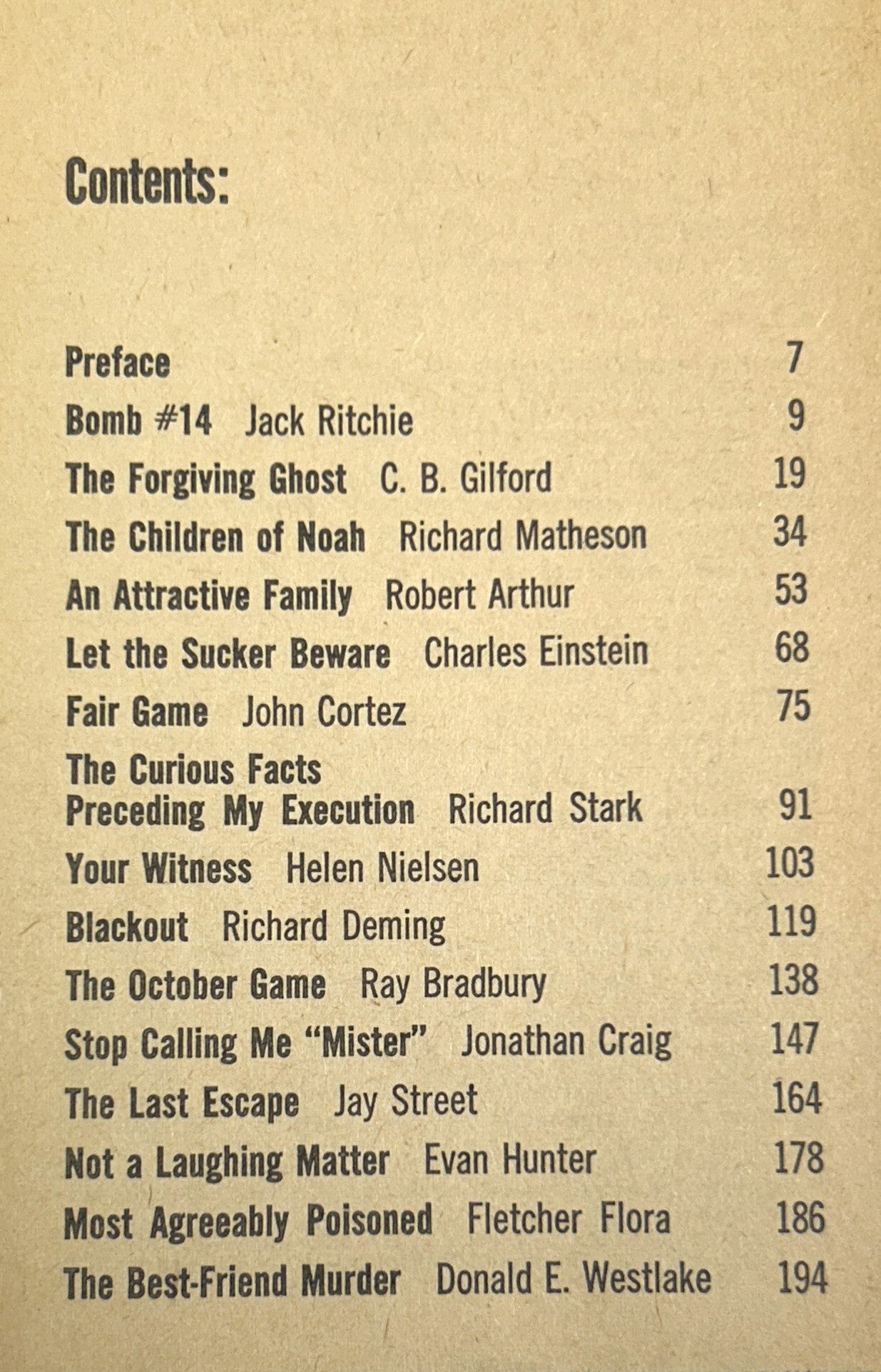 Set of 5 Alfred Hitchcock Presents 1962-1974 1st Printings
