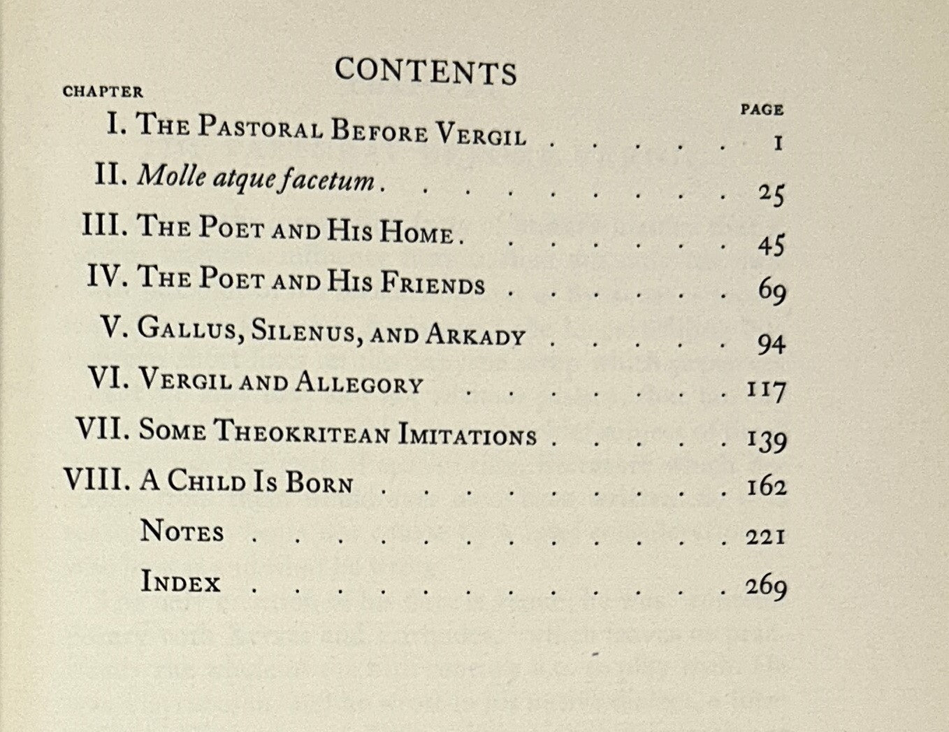 Sather Calssical Lectures: The Eclogues of Vergil by HJ Rose 1942