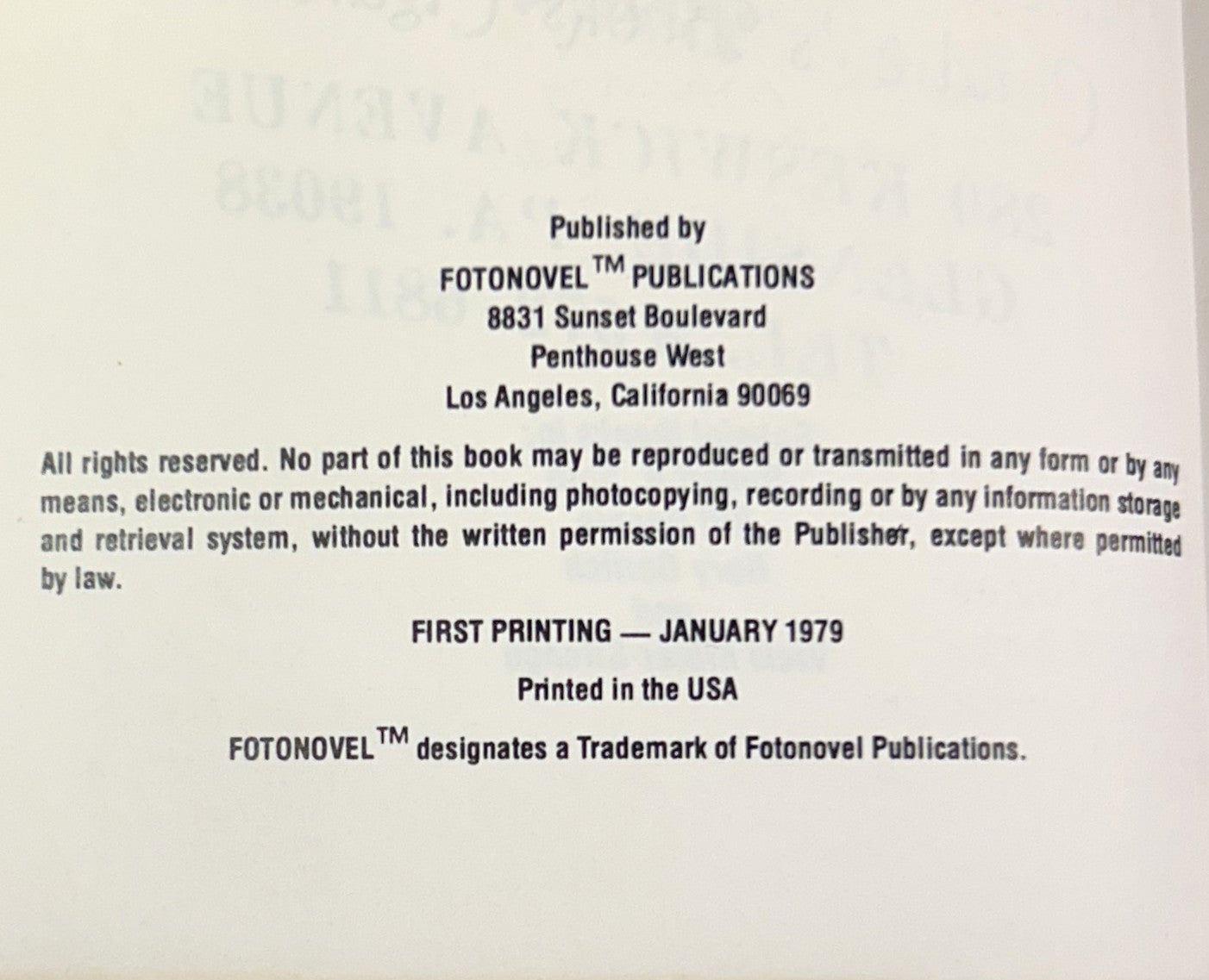 Set of 5 Fotonovels 1978-1979 Early Prints