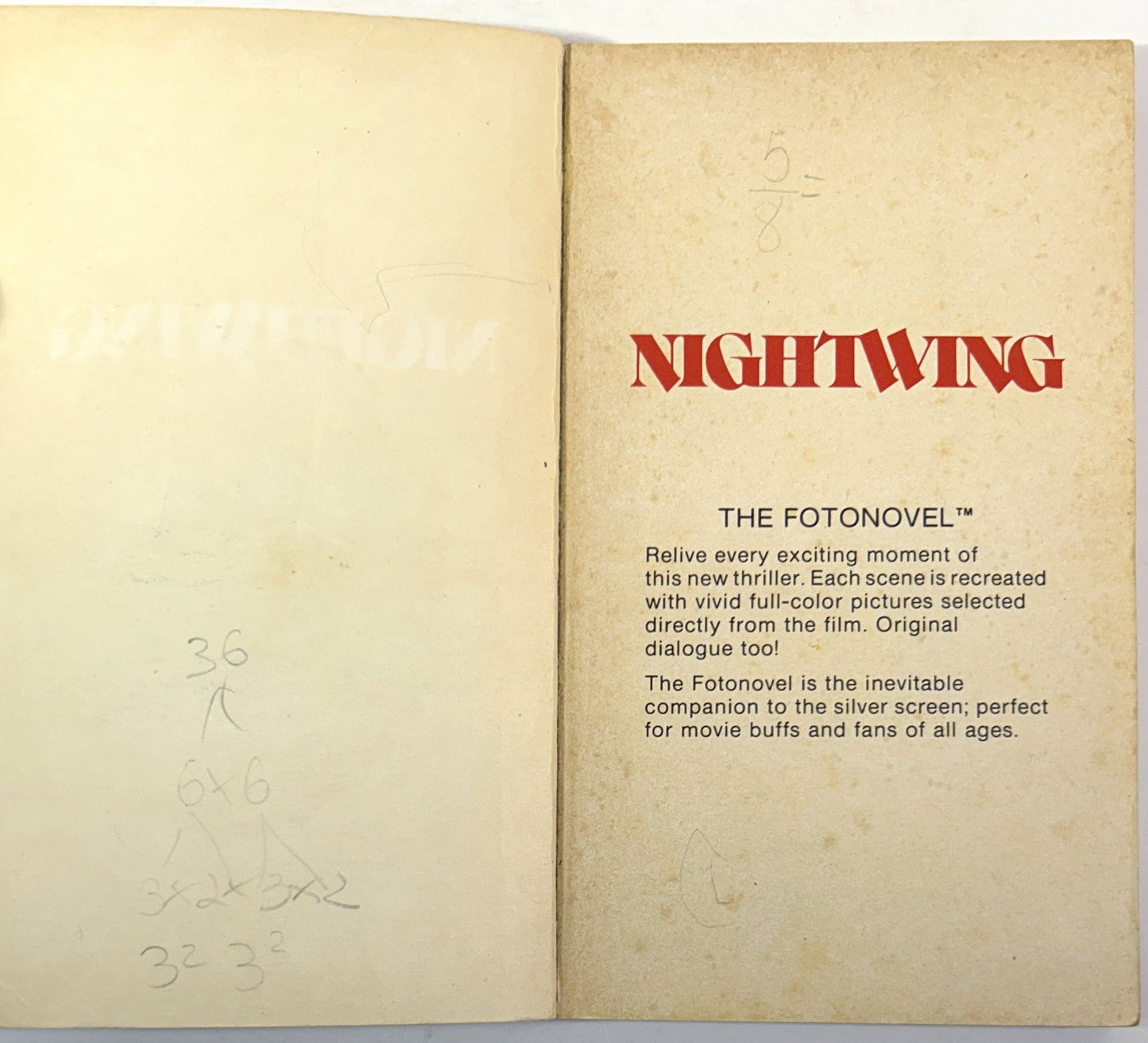 Set of 5 Fotonovels 1978-1979 Early Prints