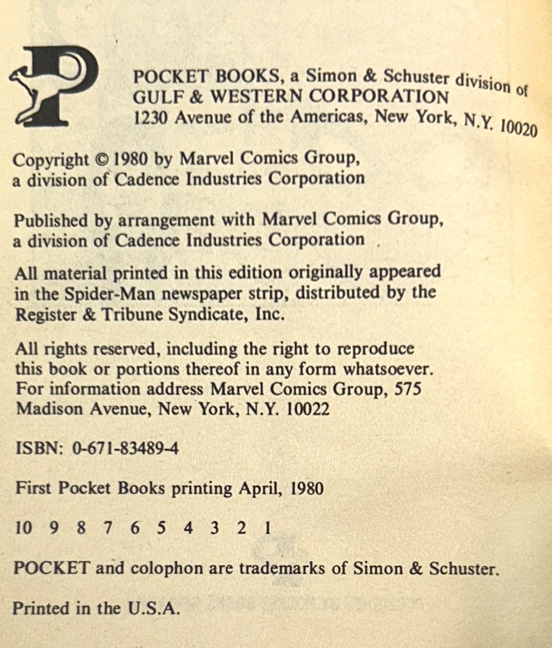 Marvel: The Amazing Spider-Man #1 by Stan Lee & John Romita 1980 1st Printing