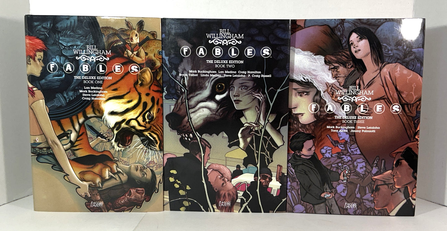 DC Comics: Set of 3 FABLES by Bill Willingham 2003-2011 Deluxe Editions