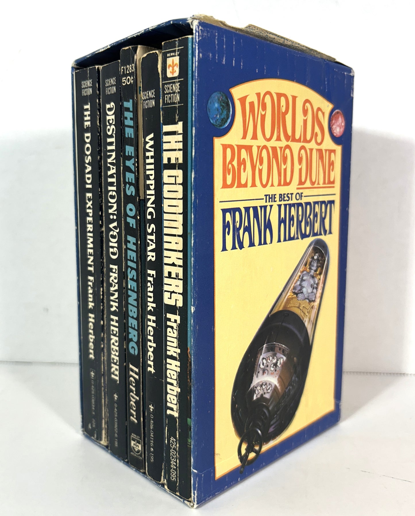 Set of 5 Worlds Beyond Dune: The Best of Frank Herbert 1966-1978 Berkeley Editions