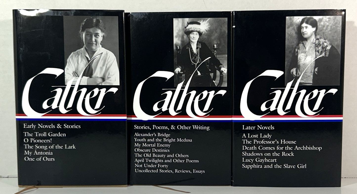 Library of America: Set of 3 Willa Cather 1987-1992