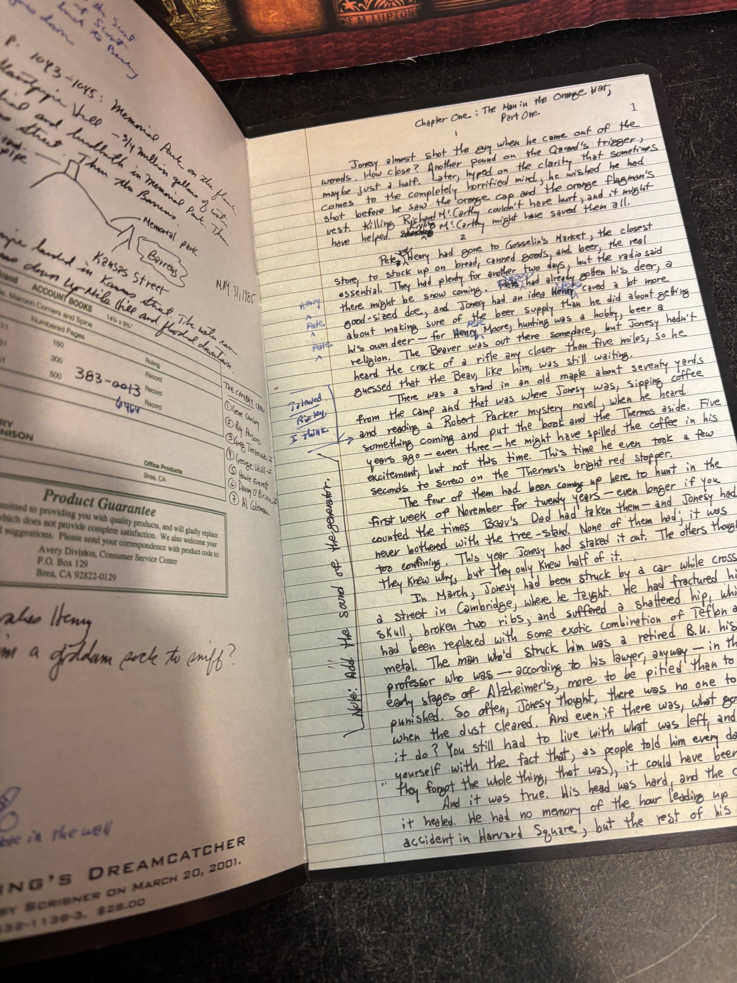 Dreamcatcher "Ledger Book" Promo Booklet by Stephen King