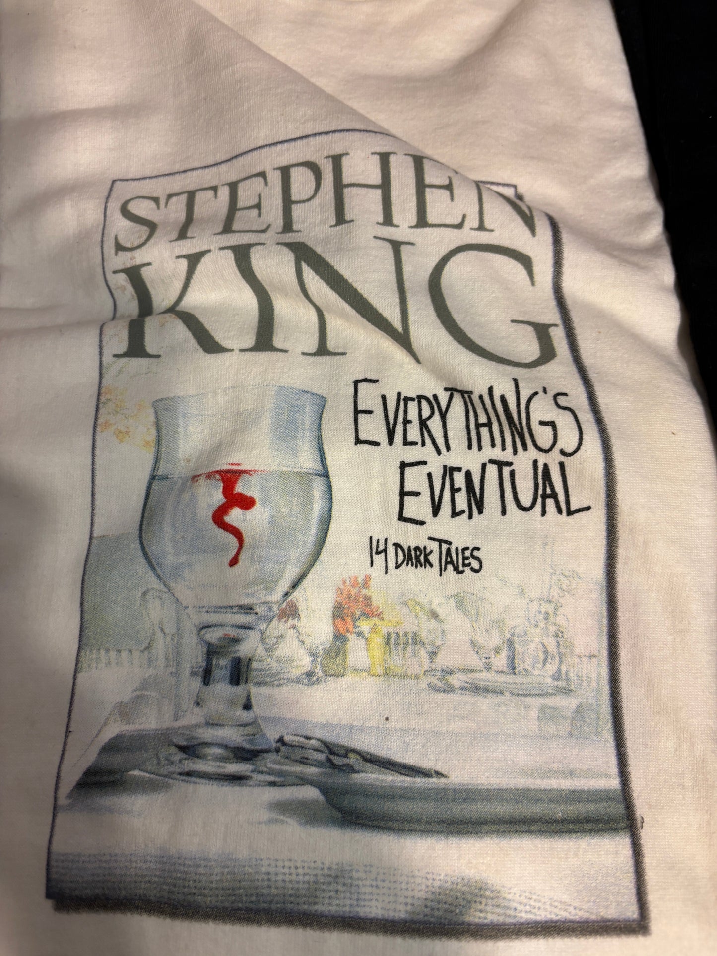 Two Stephen King Promotional T-Shirts; Dark Tower & Everything's Eventual