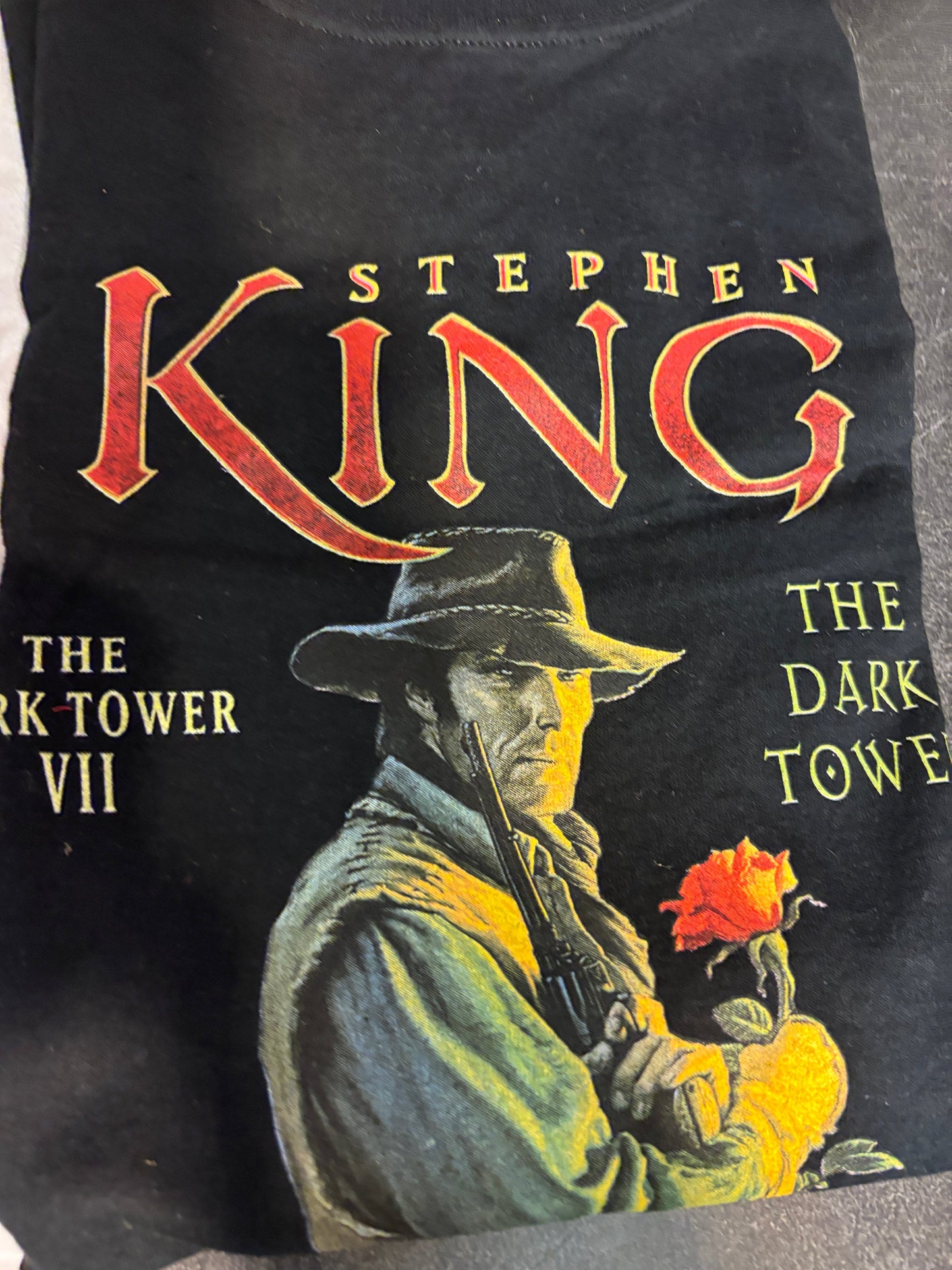 Two Stephen King Promotional T-Shirts; Dark Tower & Everything's Eventual