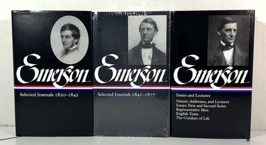 Library of America: Set of 3 Ralph Waldo Emerson 1983-2010 [1 SEALED]