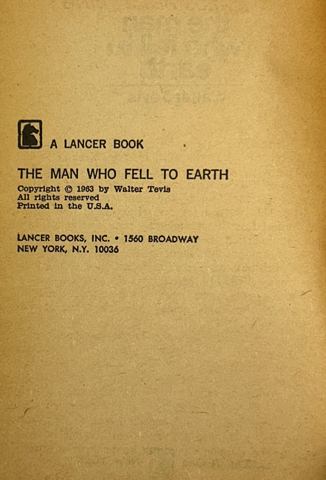 The Man Who Fell to Earth