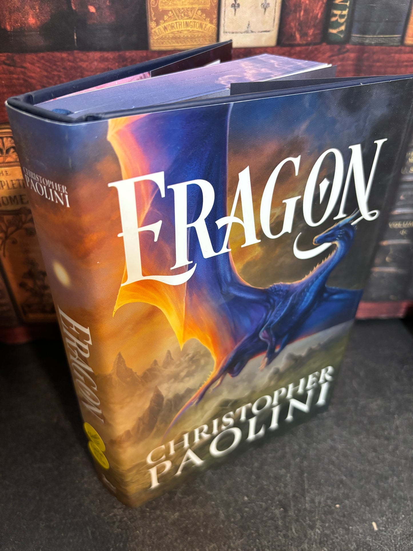 Eragon by Christopher Paolini SIGNED Owlcrate Exclusive w/ Sprayed Edges