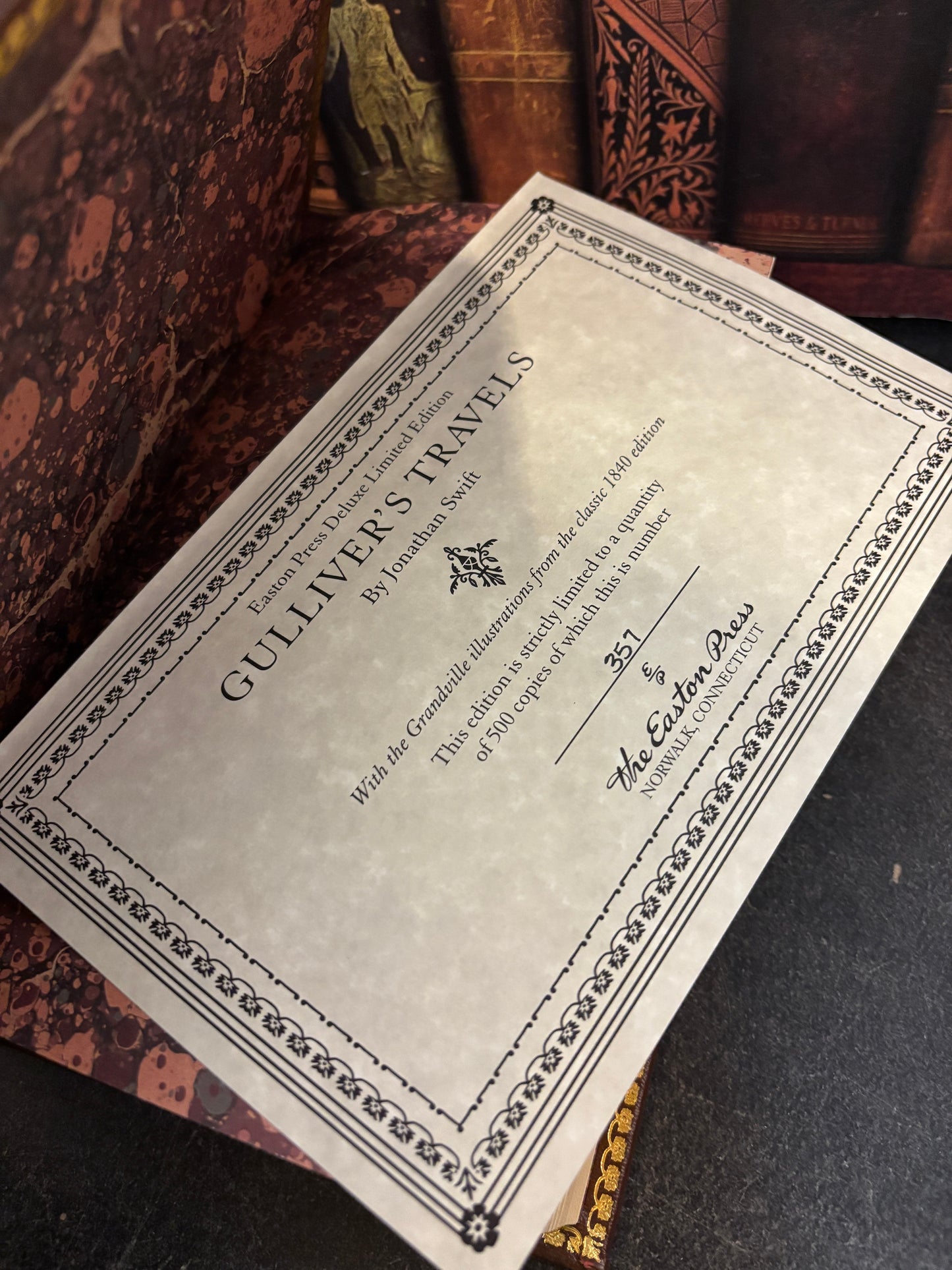 Easton Press: Gulliver's Travels by Jonathan Swift Illustrated by Grandville Limited Edition w/ Slipcase