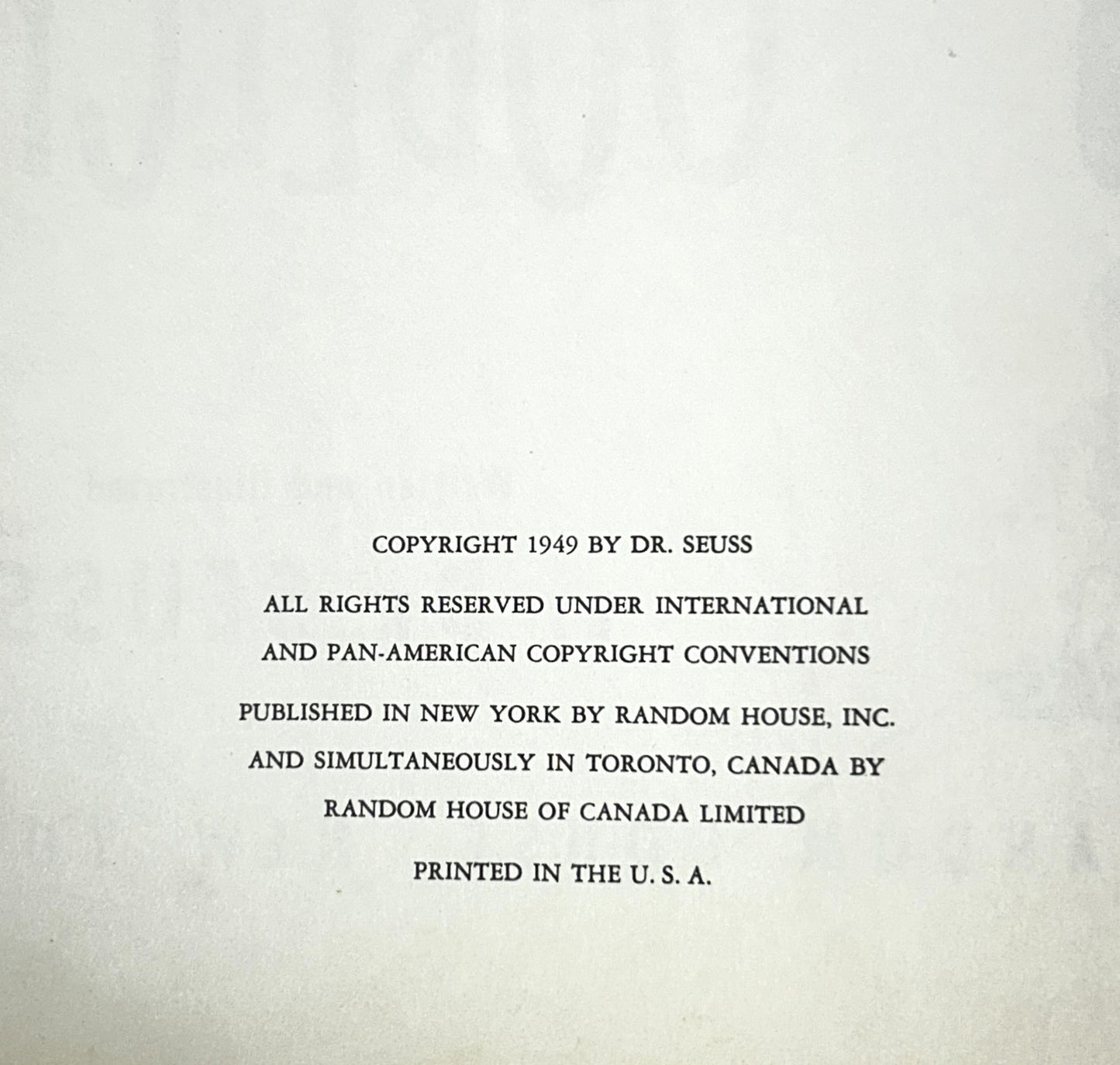 Bartholomew & the Oobleck 1949 Early Book Club