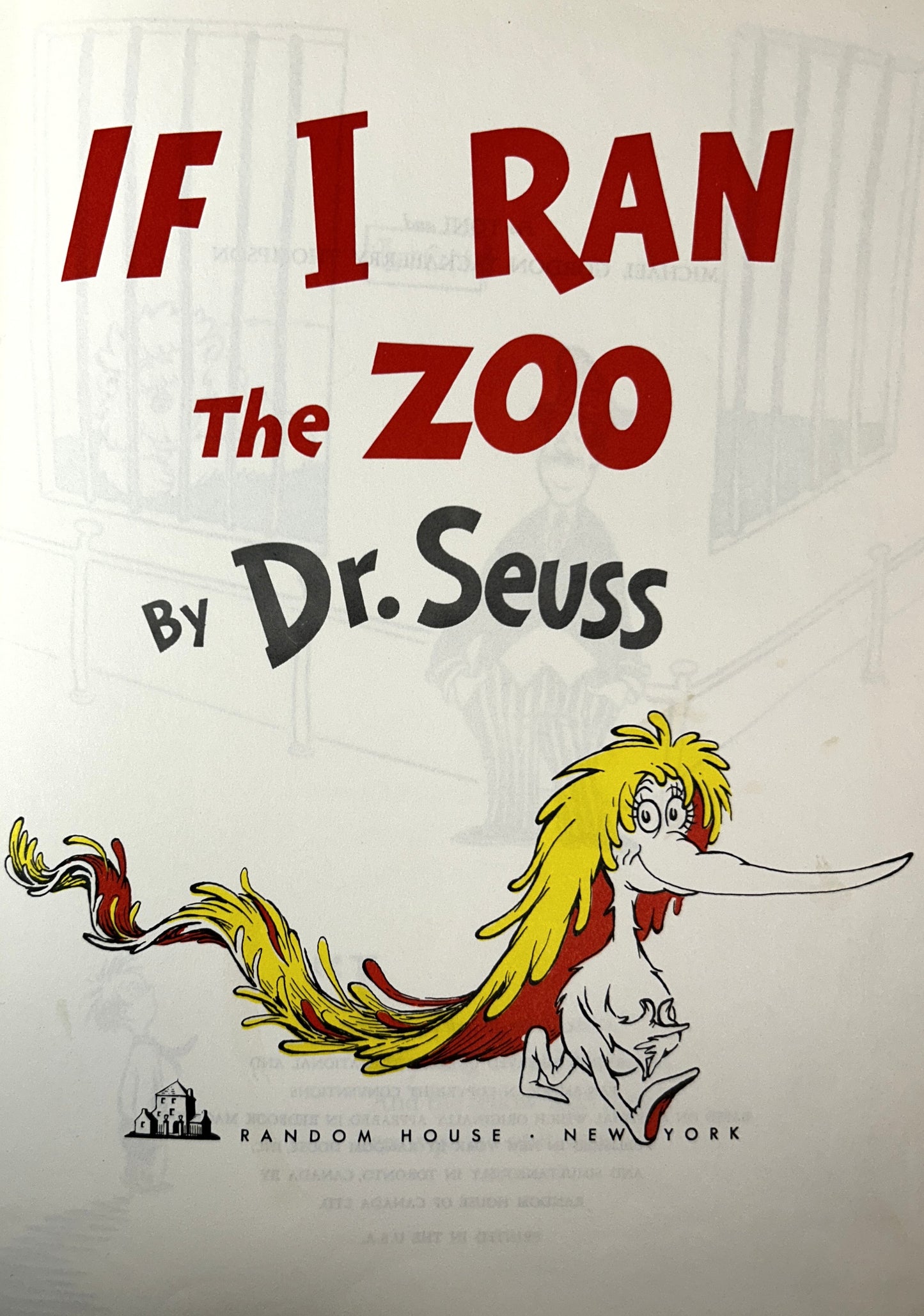 Lot of 4 Dr. Seuss Picture Books Early Prints/Book Clubs OOP