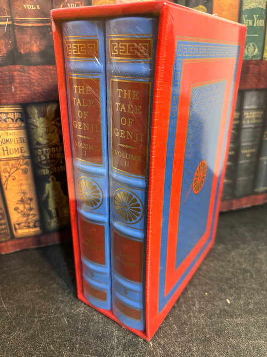 Easton Press: The Tale of Genji by Lady Murasaki 2 Vol Leather Set w/ Slipcase SEALED
