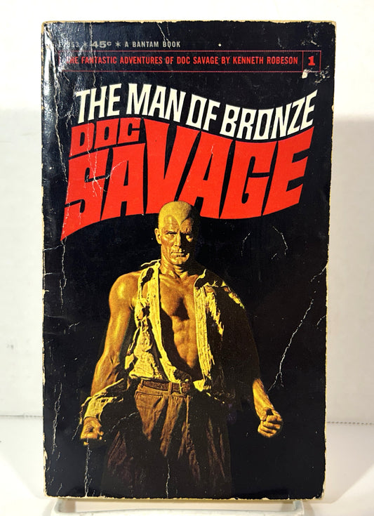 The Man of Bronze (Doc Savage #1) by Kenneth Robeson 1964 1st Bantam Print
