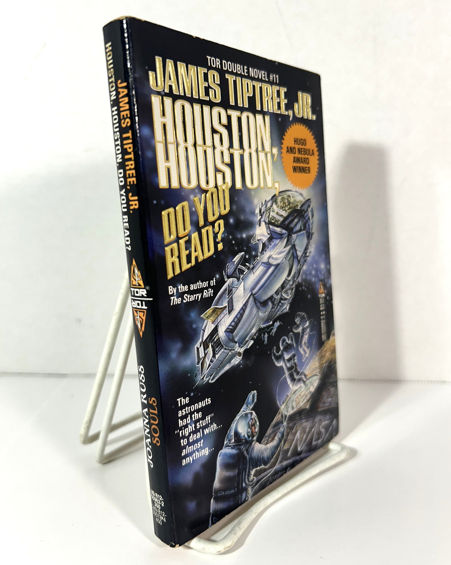 TOR Double Novel #11: Houston Houston Do You Read by James Tiptree Jr + Souls by Joanna Russ 1989 1st Printing