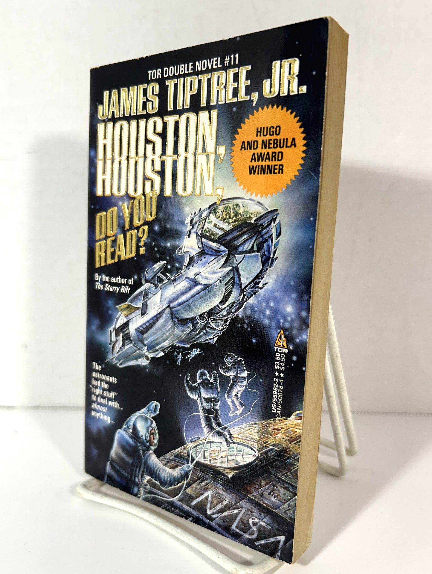 TOR Double Novel #11: Houston Houston Do You Read by James Tiptree Jr + Souls by Joanna Russ 1989 1st Printing