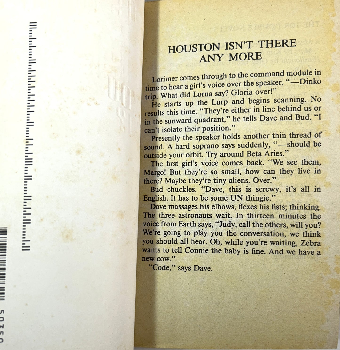 TOR Double Novel #11: Houston Houston Do You Read by James Tiptree Jr + Souls by Joanna Russ 1989 1st Printing
