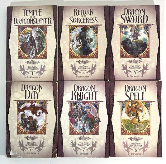 Set of 6 Dragon Spell: The New Adventures by Jeff Simpson 2004