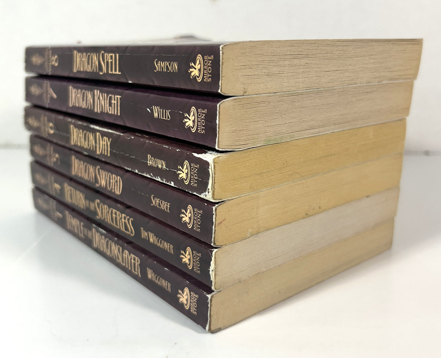 Set of 6 Dragon Spell: The New Adventures by Jeff Simpson 2004