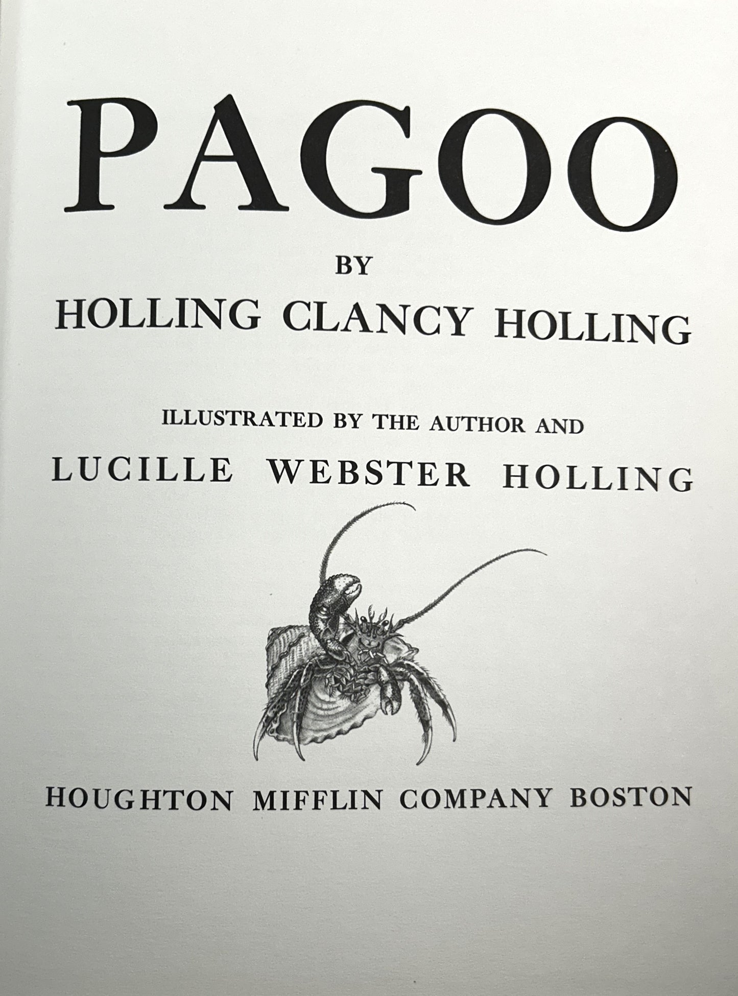 Pagoo by Holling Clancy Holling 1976 Reprint