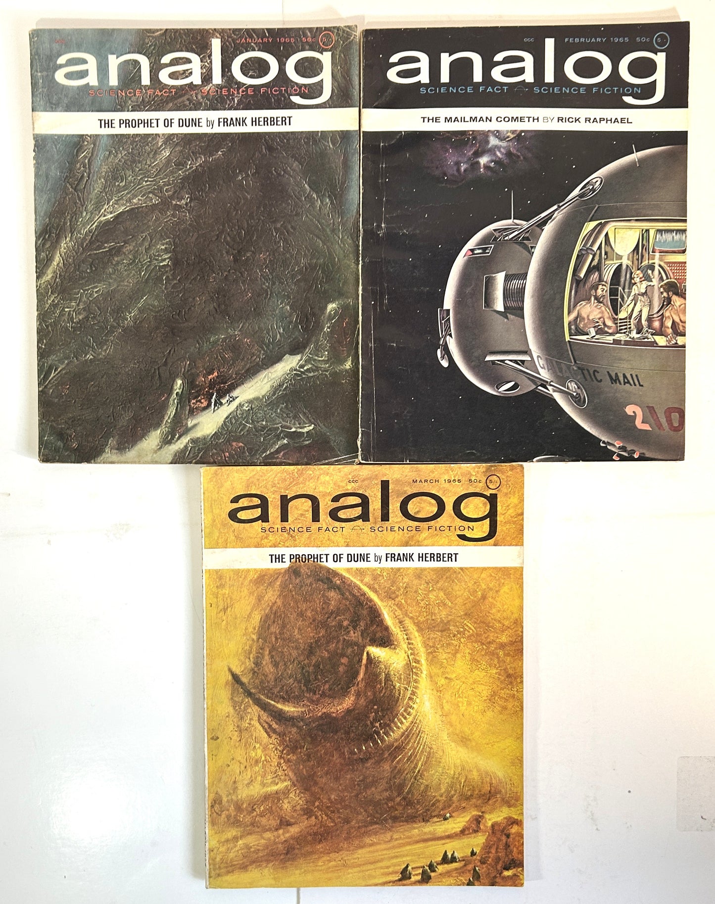 Set of 3 Analog 1965 Dune Editions