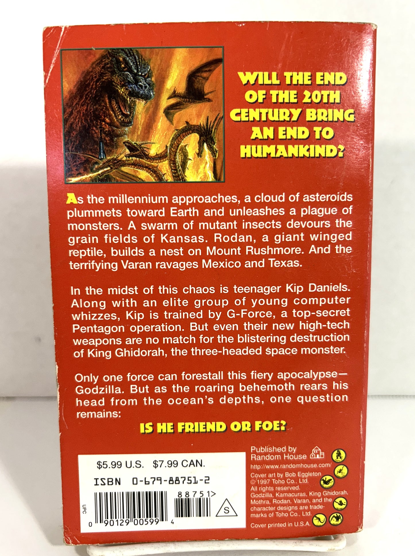 Godzilla 2000 by Marc Cerasini 1997 1st Printing