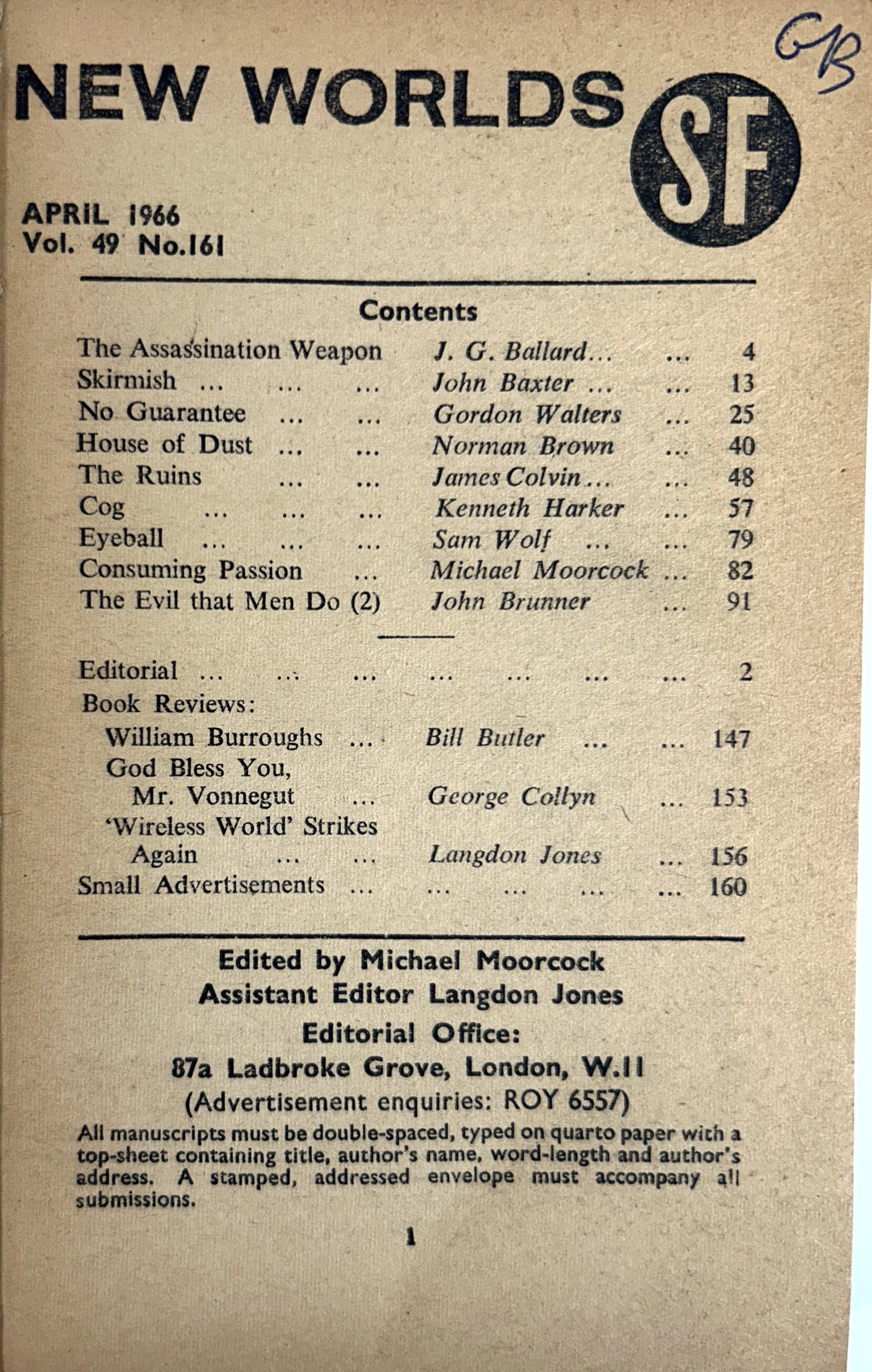 The Assassination Weapon by JG Ballard 1966