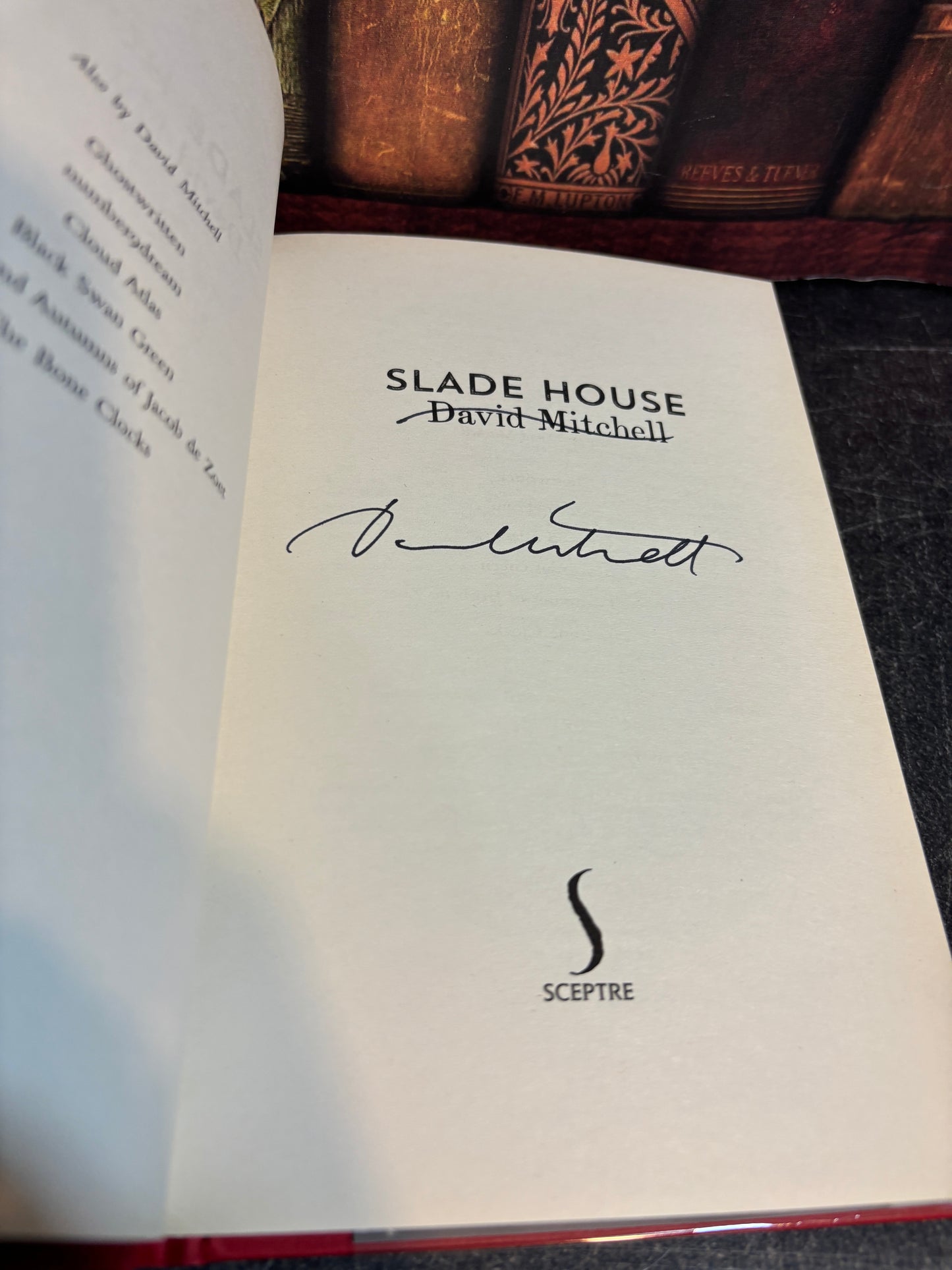Slade House by David Mitchell SIGNED Hardcover 1st Edition UK
