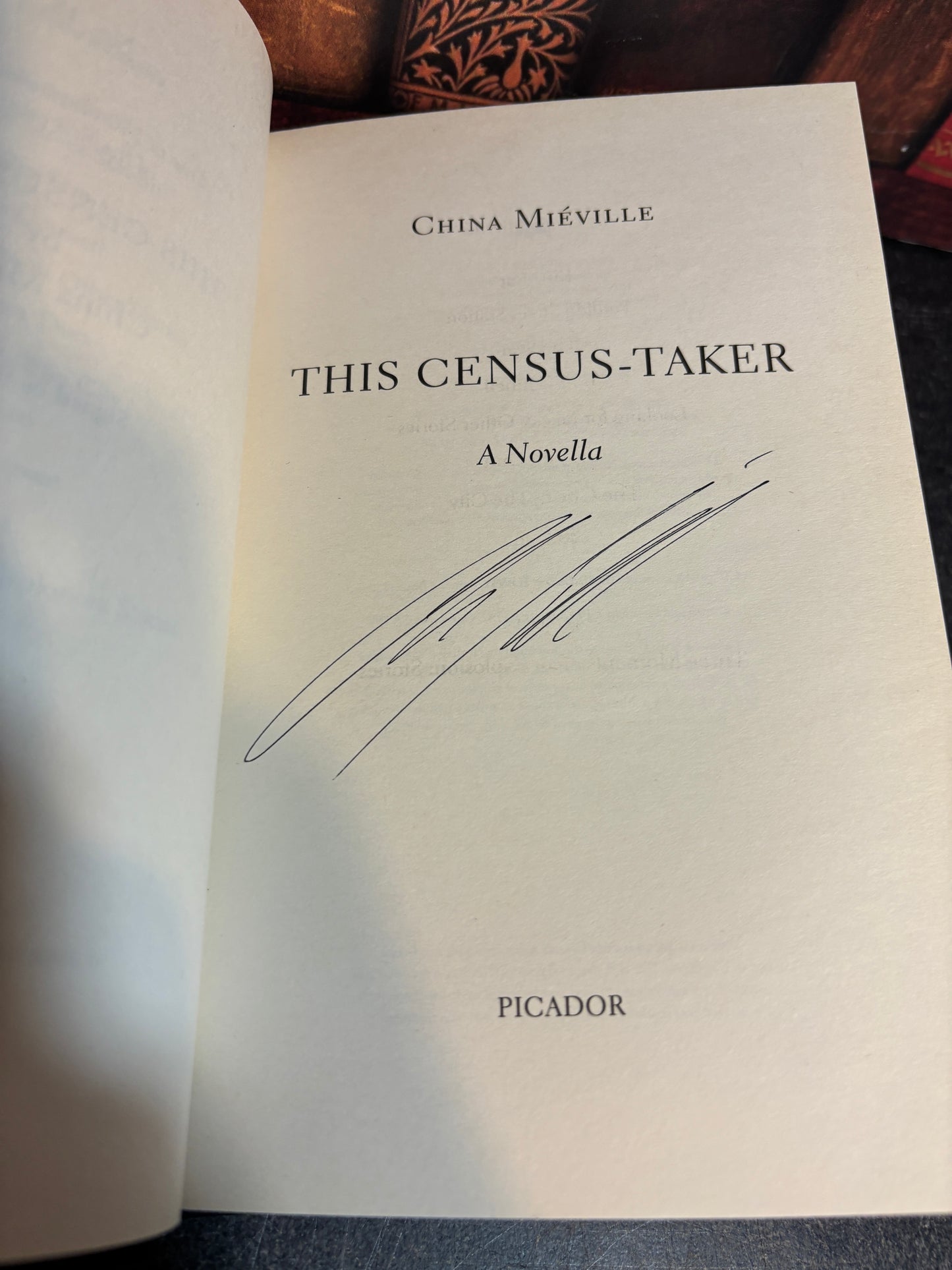 This Census-Taker by China Mieville SIGNED & Numbered 1st Edition