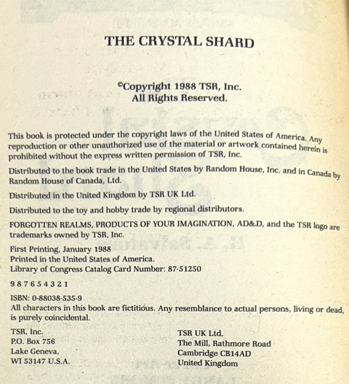 Forgotten Realms: Icewind Dale Trilogy by RA Salvatore 1988-1990 1st Printings