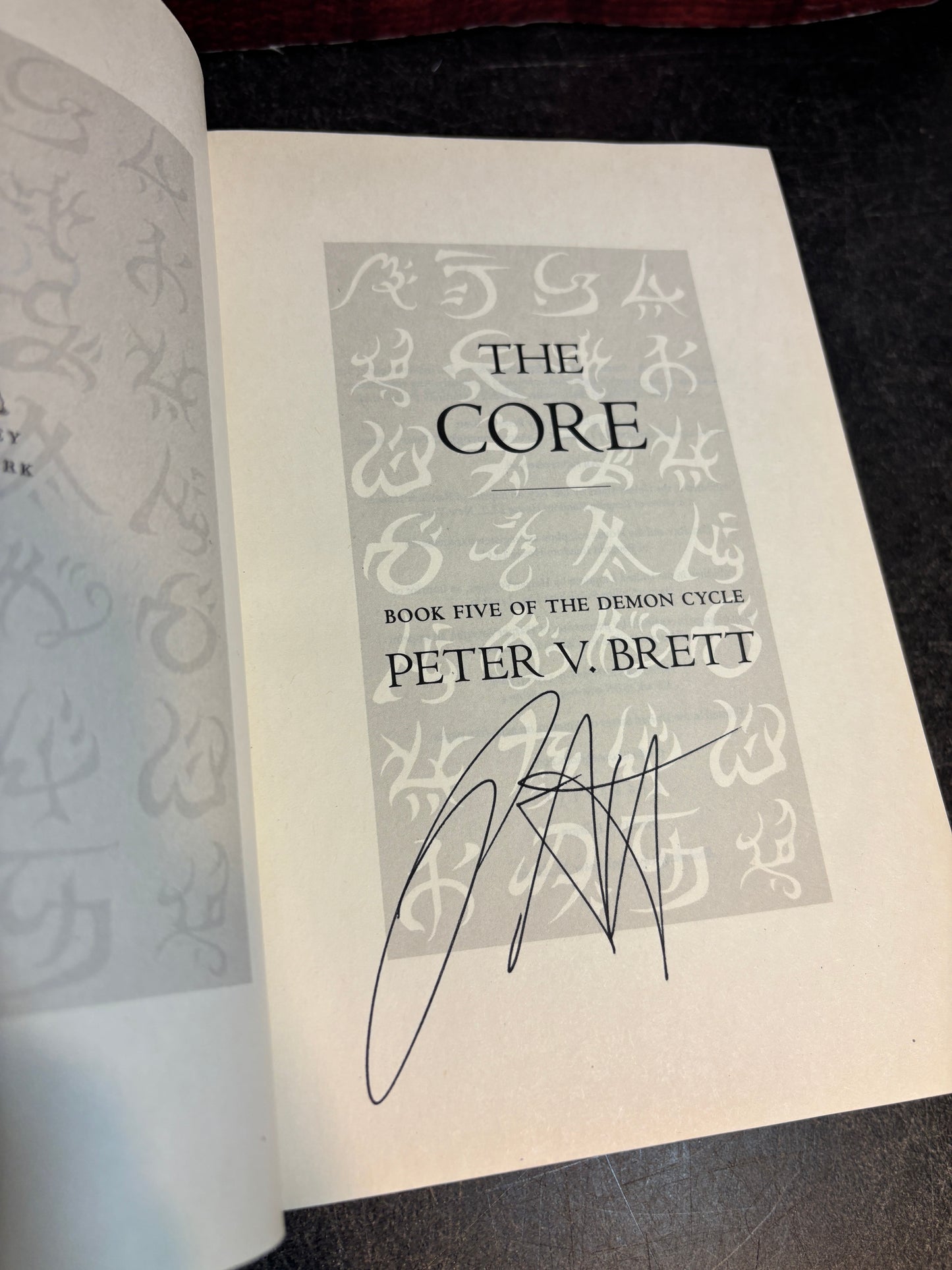 The Core by Peter V Brett (Demon Cycle #5) SIGNED 1st Edition
