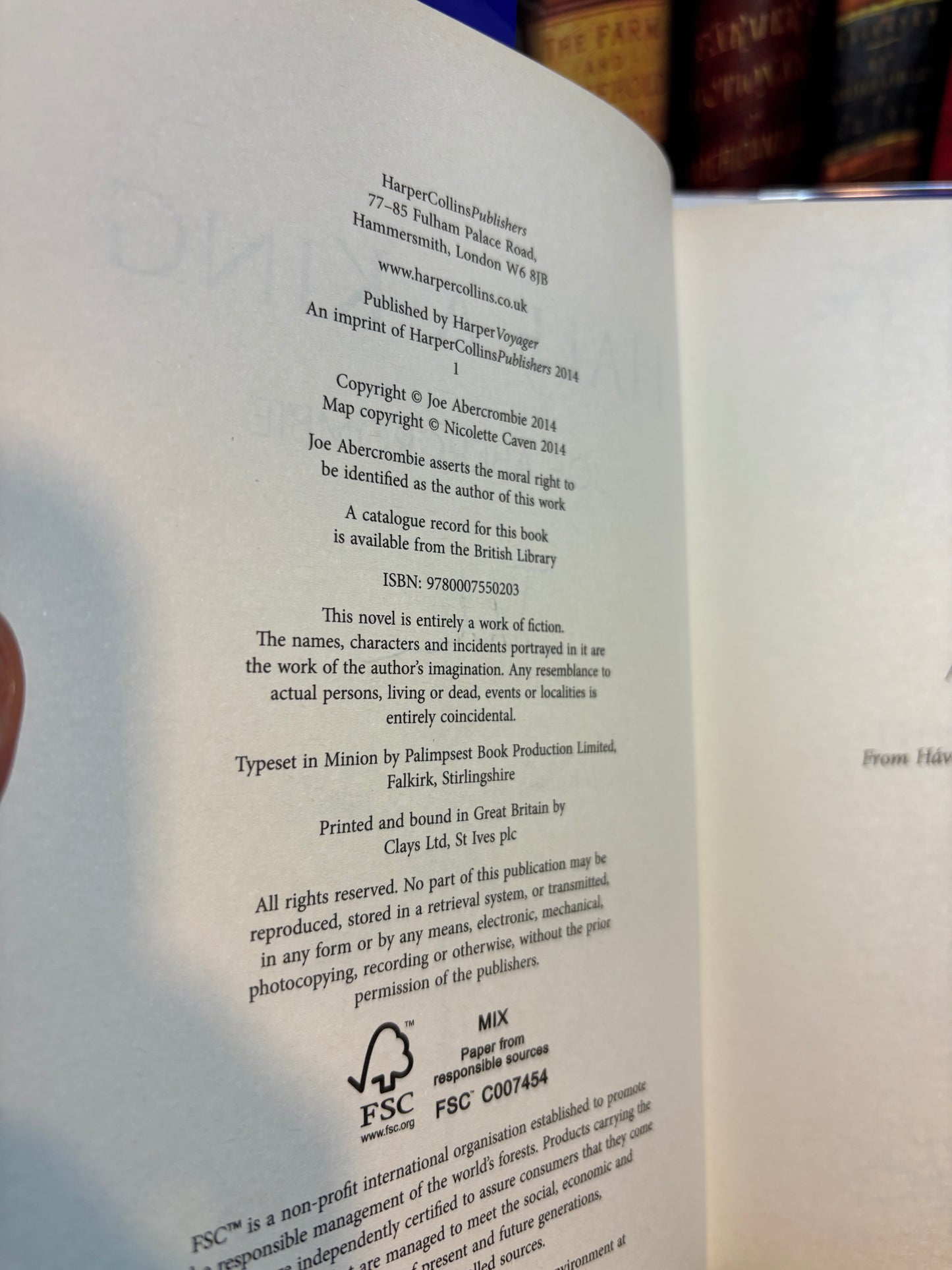 Half a King by Joe Ambercrombie SIGNED & Numbered 1st Edition