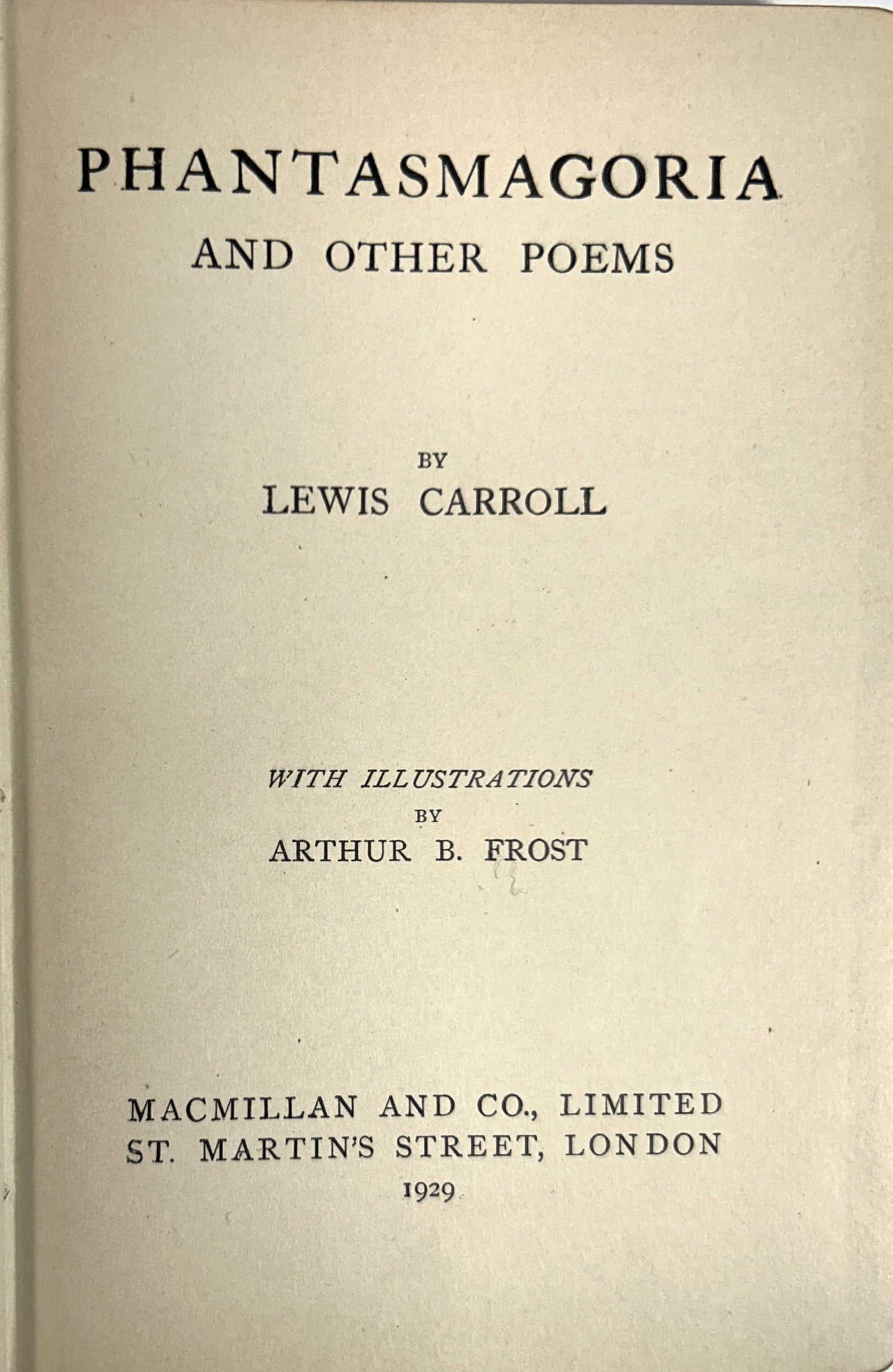 Set of 2 Works of Lewis Carroll illus by Arthur Frost 1929-1935