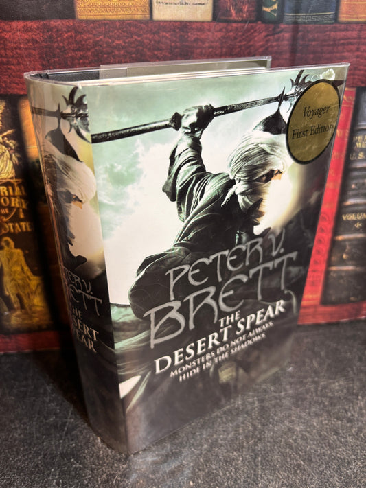 The Desert Spear by Peter V Brett SIGNED Voyager 1st Edition