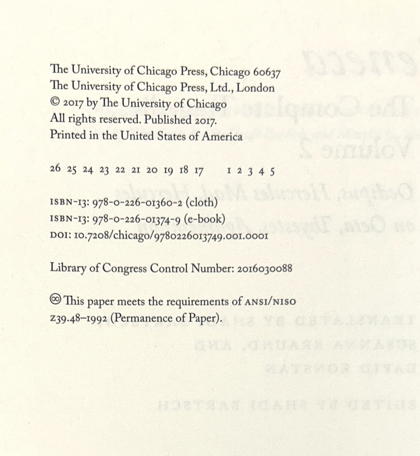 Set of 2 Complete Tragedies by Lucius Annaeus Seneca 2017